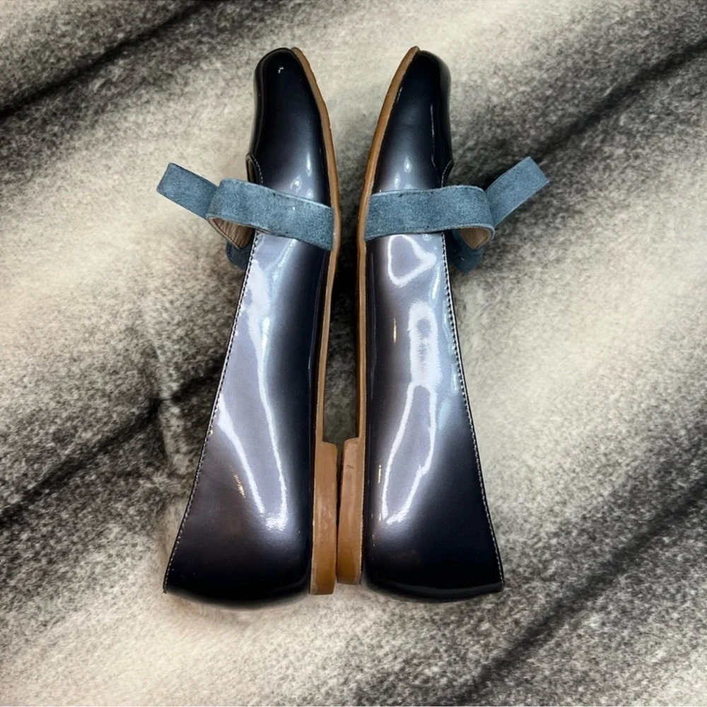 Elephantito Claire Patent Leather Steel Flats - Picture 6 of 9